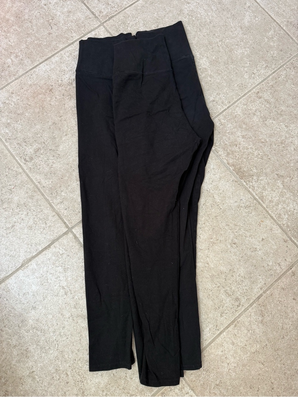 3 Pairs of Nordstrom Brand Women’s High Waisted Cotton Leggings Black Size M